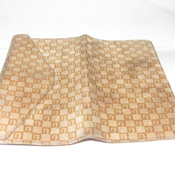RARE Gucci Brown Square G Logo Print Suede Leather - Picture 5 of 12